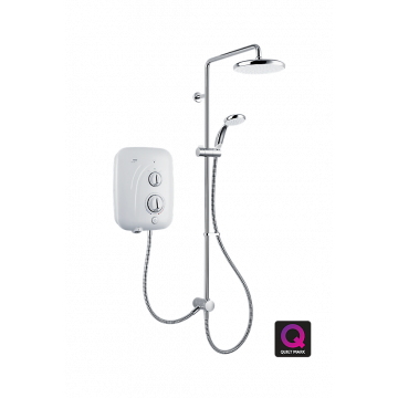 Mira Elite SE Dual Head Shower with Rain Water - 9.8Kw