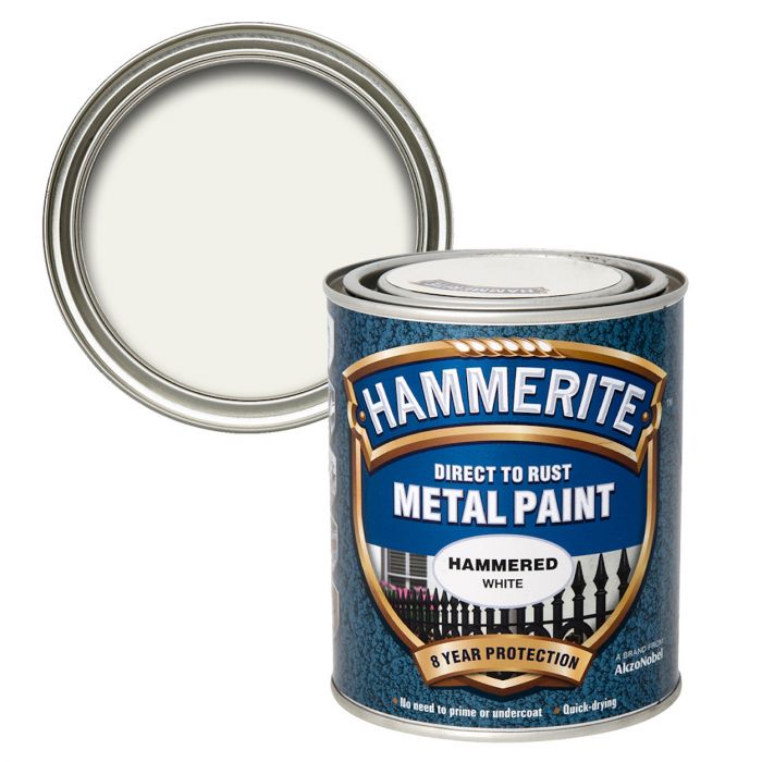 Hammerite Silver Grey Hammered Effect Metal Paint, 250ml, 46 OFF