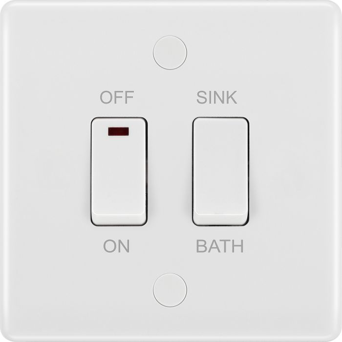 White Immersion Switch 20amp Double Pole