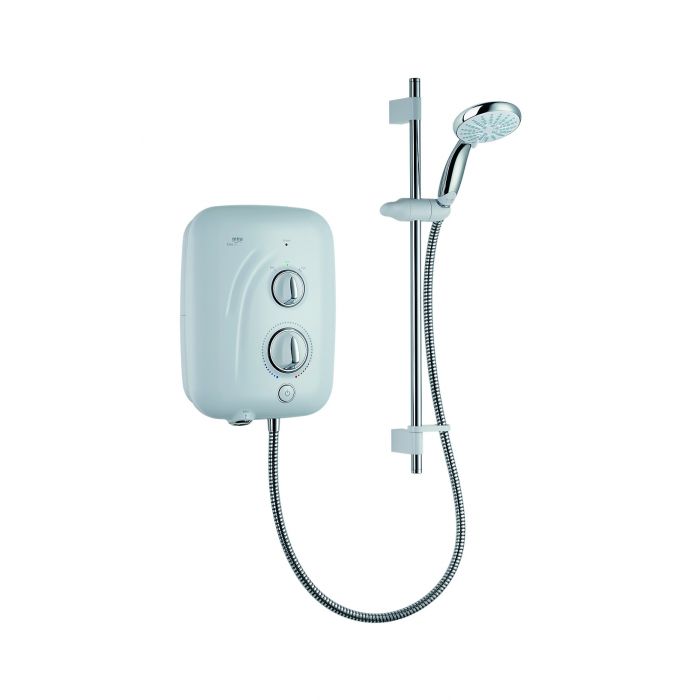 Mira Elite SE Silent Pumped Electric Shower 9.8KW - White u0026 Chrome