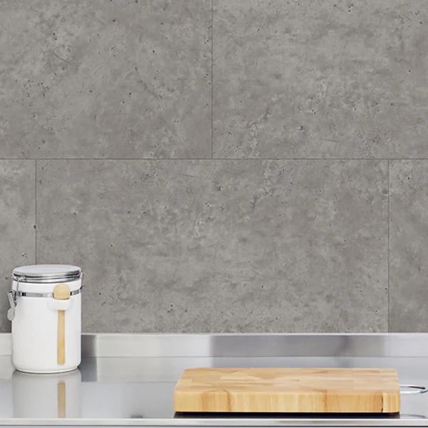 GX Composite Wall Tile Grey Concrete - 30x60cm, 11 Panels per Box, 1.98m² Coverage