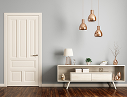 What standard sizes are interior doors available in?