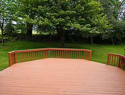 What is a softwood deck?